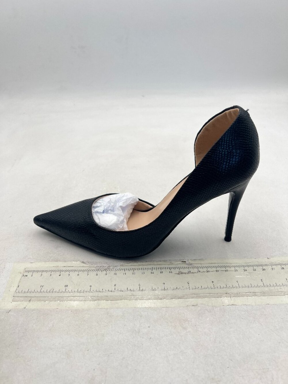 FOWT Black Slip on Classic Pointed Toe Pumps High Heel D'orsays Office Shoes